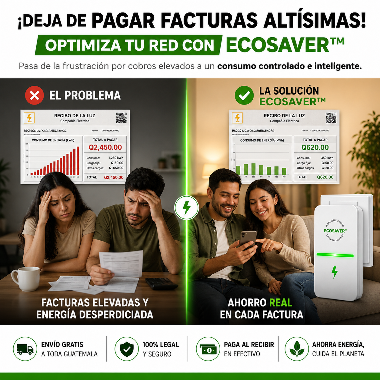 ECOSAVER™ Caja De Ahorro De Electricidad